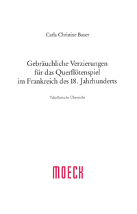 Gebräuchliche Verzierungen für das Querflötenspiel im Frankreich des 18. Jahrhunderts