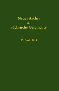 Neues Archiv für sächsische Geschichte, 89. Band (2018)