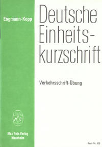 Deutsche Einheitskurzschrift / Verkehrsschrift