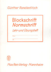 Blockschrift und Normschrift