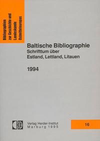 Baltische Bibliographie 1994