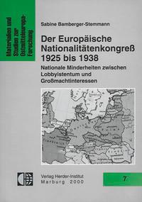 Der Europäische Nationalitätenkongress 1925-1938