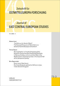 Zeitschrift für Ostmitteleuropa-Forschung (ZfO) 73/3 / Journal of East Central European Studies (JECES) 73/3