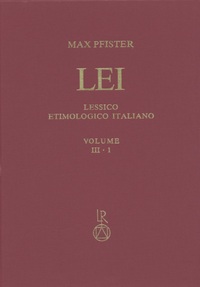 Lessico Etimologico Italiano. Band 3 (III.1)