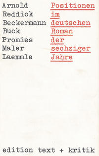 Positionen im deutschen Roman der sechziger Jahre