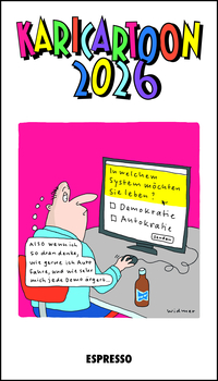 Cover-Abbildung für KARICARTOON 2026 (99999---978-3-88520-829-7)