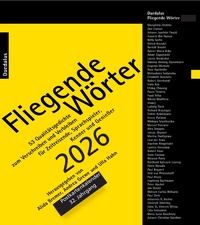 Fliegende Wörter 2026. Postkartenkalender