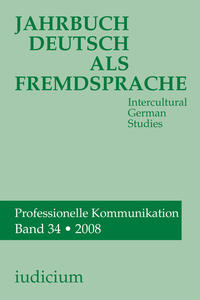 Jahrbuch Deutsch als Fremdsprache, Band 34 /2008
