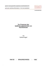Zur Prognose des Gefährdungspotentials von Raumbränden
