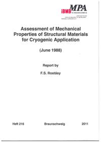 Assessment of Mechanical Properties of Structural Materials for Cryogenic Application (June 1988)