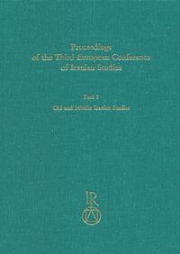 Proceedings of the Third European Conference of Iranian Studies