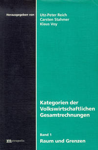 Kategorien der volkswirtschaftlichen Gesamtrechnungen