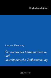 Ökonomisches Effizienzkriterium und umweltpolitische Zielbestimmung