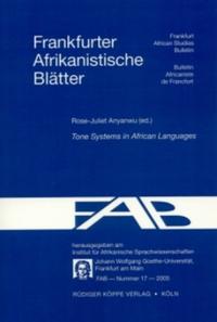 Tone Systems in African Languages