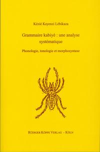 Grammaire kabiyè – une analyse systématique