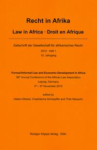 Formal / Informal Law and Economic Development in Africa