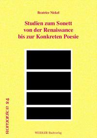 Studien zum Sonett von der Renaissance bis zur Konkreten Poesie