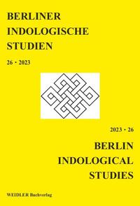 Berliner Indologische Studien, Band 26