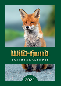 Cover-Abbildung für Taschenkalender WILD UND HUND 2026 (99999---978-3-89715-520-6)