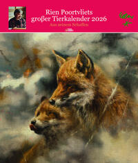 Cover-Abbildung für Rien Poortvliets großer Tierkalender 2026 (99999---978-3-89715-522-0)