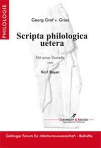 Scripta philologica uetera