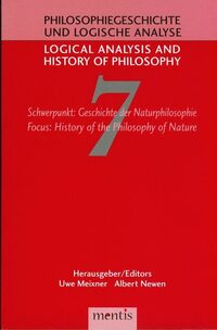 Schwerpunkt: Geschichte der Naturphilosophie / Focus: History of the Philosophy of Nature