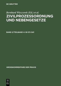 Zivilprozessordnung und Nebengesetze / §§ 511–541