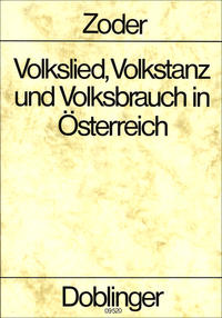 Volkslied, Volkstanz und Volksbrauch in Österreich