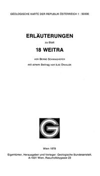 Erläuterungen zu Blatt 18 Weitra