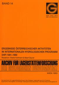 Ergebnisse österreichischer Aktivitäten im Internationalen Hydrologischen Programm (IHP) 1981-1990