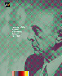 Journal of the Arnold Schönberg Center 16/2019