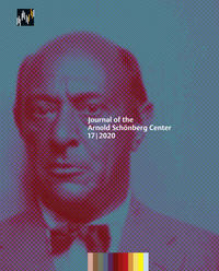 Journal of the Arnold Schönberg Center 17/2020