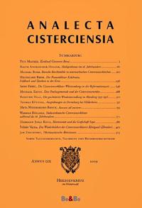 Analecta Cisterciensia 59 (2009)