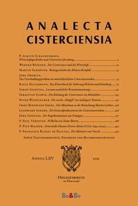 Analecta Cisterciensia 65 (2015)