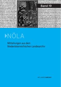 Mitteilungen aus dem Niederösterreichischen Landesarchiv 19