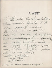 FRANZ WEST. WORKS 1970–1985