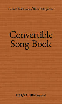 Convertible Song Book