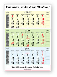 Original-Leitspruch-3-Monats-Kalender 2024