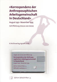 Zeitschrift «Korrespondenz der Anthroposophischen Arbeitsgemeinschaft in Deutschland»