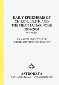 Daily Ephemeris of Chiron, Lilith and the Mean Lunar Node 1900-2000 at Midnight