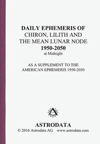 Daily Ephemeris of Chiron, Lilith and the Mean Lunar Node 1950-2050 at Midnight