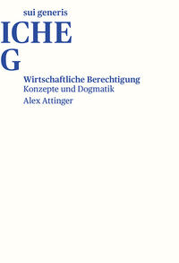 Wirtschaftliche Berechtigung – Konzepte und Dogmatik