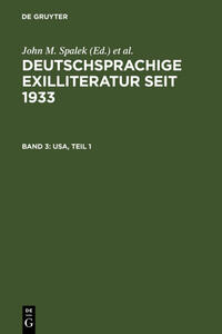 Deutschsprachige Exilliteratur seit 1933 / USA