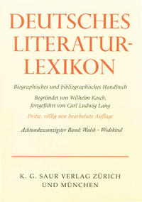 Deutsches Literatur-Lexikon / Walsh - Wedegärtner