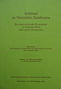 Schlüssel zu Nietzsches Zarathustra