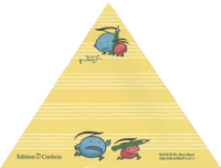 Haftnotizblock Musik-Dreieck