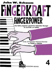 Fingerkraft. Progressiv geordnete technische Übungen für Klavier oder Orgel / Fingerkraft 4