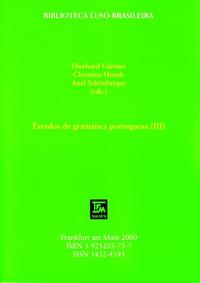 Estudos de gramática portuguesa / Estudos de gramática portuguesa (III)
