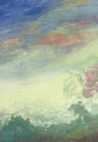 Farbe - Blick in den Abendhimmel über Norderstedt nach einem Gewittersturm