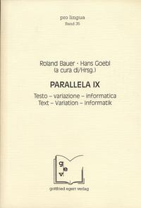 Parallela IX. Text-Variation-Informatik